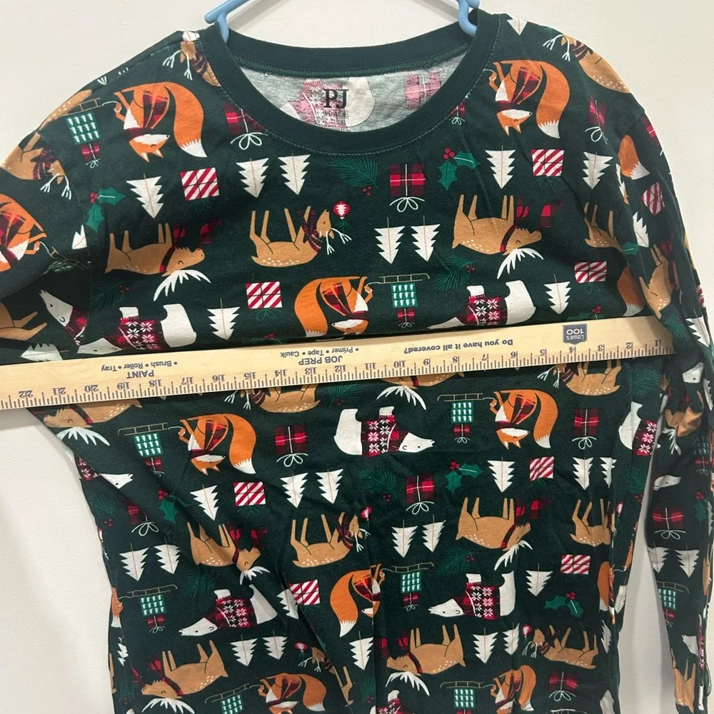 The‎ Children’s Place Pajamas Size XL Green Fox & Reindeer Women’s Pajama Set